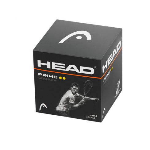 Head squashbal Prime dubbel geel 1x